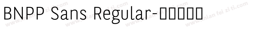 BNPP Sans Regular字体转换